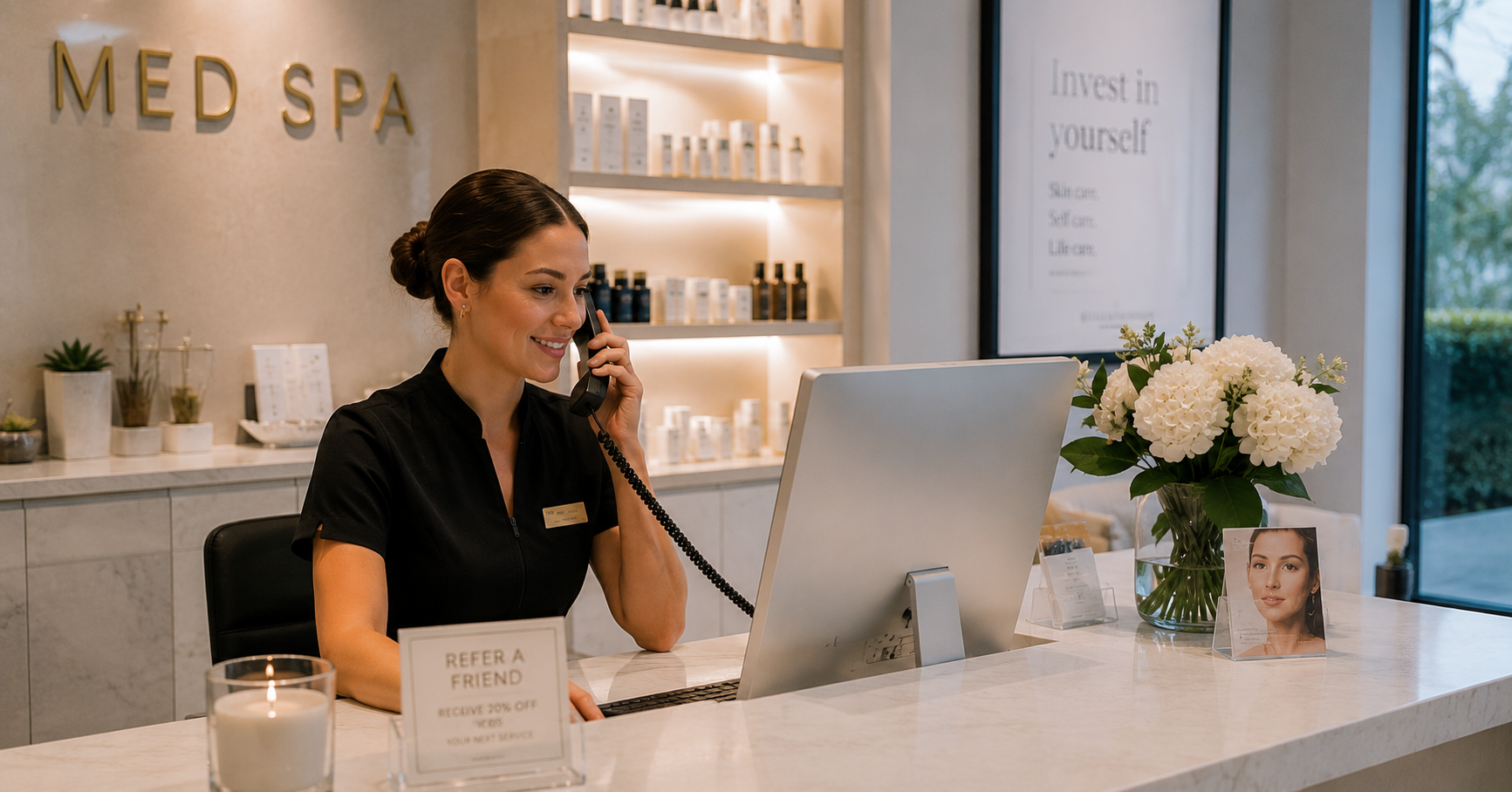 Med spa recall and rebooking